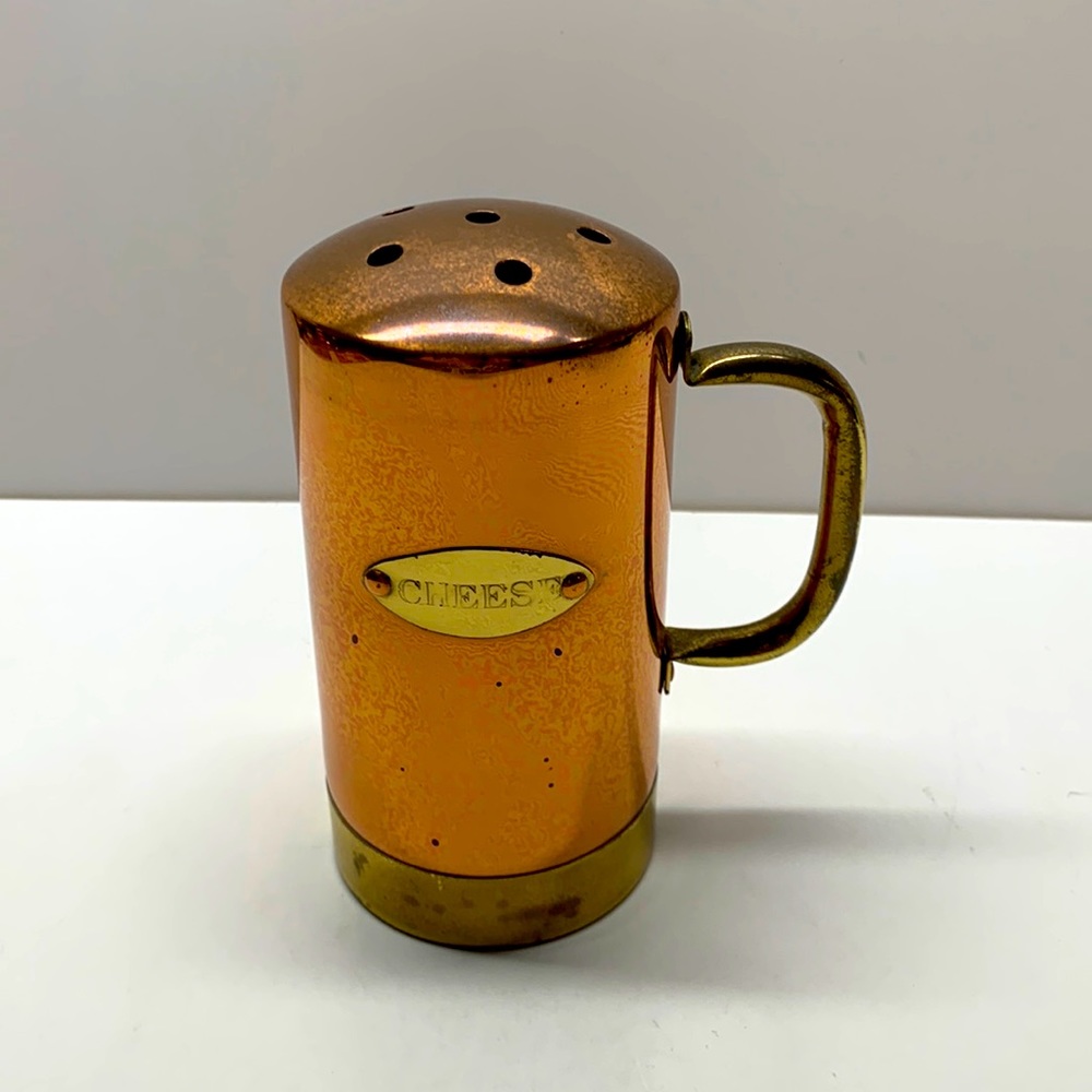 Old Dutch Vintage cheese Shaker Copper brass metal handle